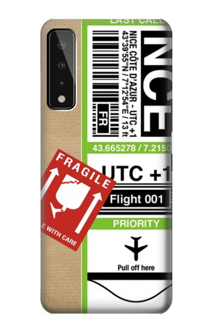 W3543 Luggage Tag Art Funda Carcasa Case y Caso Del Tirón Funda para LG Stylo 7 4G