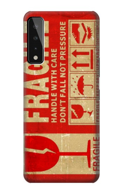 W3552 Vintage Fragile Label Art Funda Carcasa Case y Caso Del Tirón Funda para LG Stylo 7 4G