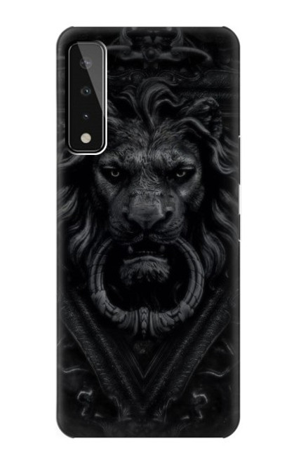 W3619 Dark Gothic Lion Funda Carcasa Case y Caso Del Tirón Funda para LG Stylo 7 5G