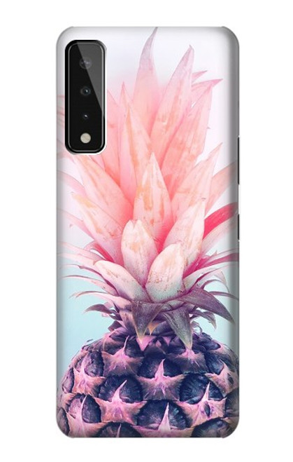 W3711 Pink Pineapple Funda Carcasa Case y Caso Del Tirón Funda para LG Stylo 7 5G