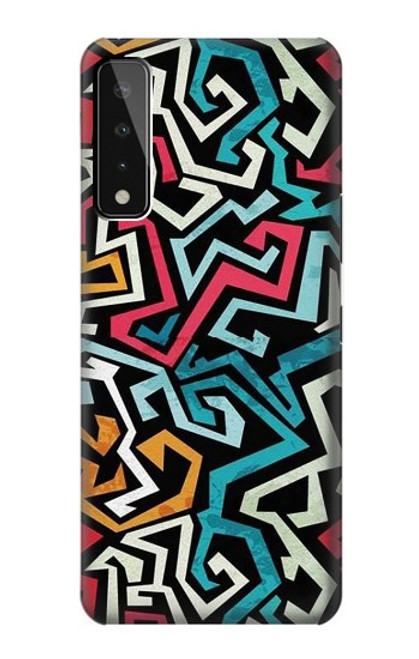 W3712 Pop Art Pattern Funda Carcasa Case y Caso Del Tirón Funda para LG Stylo 7 5G