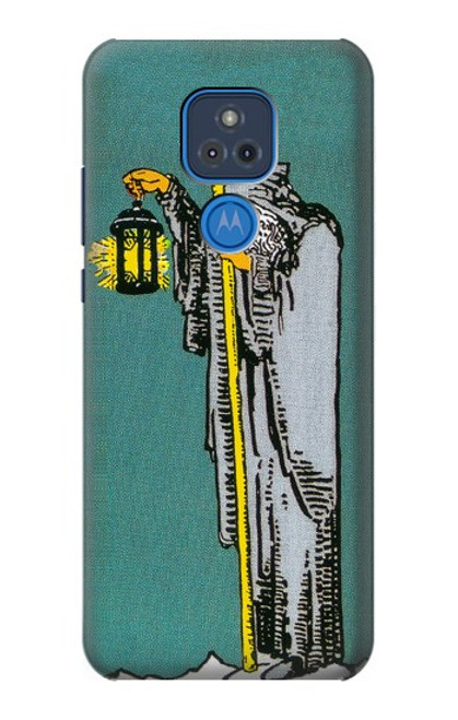 W3741 Tarot Card The Hermit Funda Carcasa Case y Caso Del Tirón Funda para Motorola Moto G Play (2021)