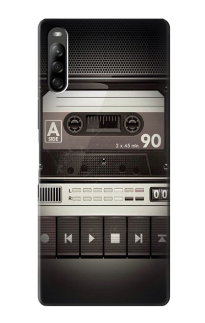 W3501 Vintage Cassette Player Funda Carcasa Case y Caso Del Tirón Funda para Sony Xperia L5