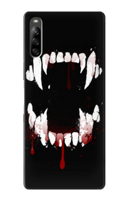 W3527 Vampire Teeth Bloodstain Funda Carcasa Case y Caso Del Tirón Funda para Sony Xperia L5