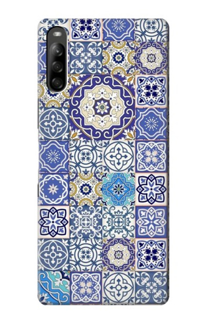 W3537 Moroccan Mosaic Pattern Funda Carcasa Case y Caso Del Tirón Funda para Sony Xperia L5