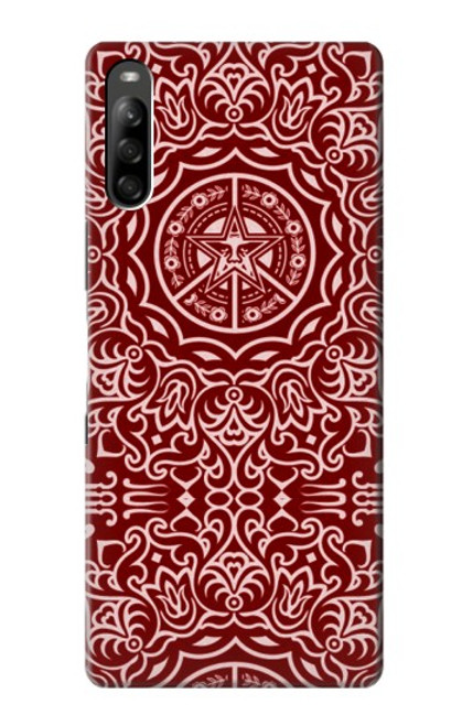 W3556 Yen Pattern Funda Carcasa Case y Caso Del Tirón Funda para Sony Xperia L5