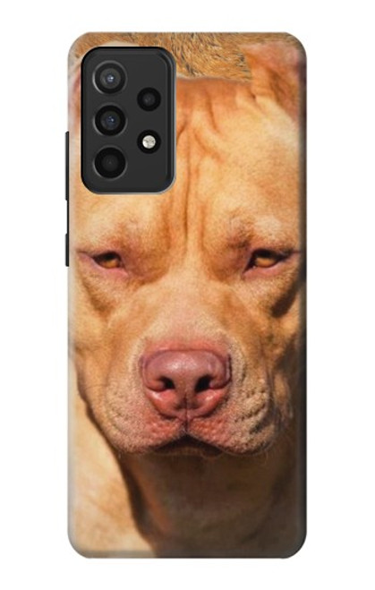 W2903 American Pitbull Dog Funda Carcasa Case y Caso Del Tirón Funda para Samsung Galaxy A52, Galaxy A52 5G