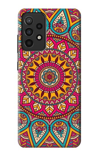 W3694 Hippie Art Pattern Funda Carcasa Case y Caso Del Tirón Funda para Samsung Galaxy A52, Galaxy A52 5G