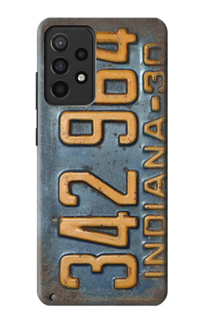 W3750 Vintage Vehicle Registration Plate Funda Carcasa Case y Caso Del Tirón Funda para Samsung Galaxy A52, Galaxy A52 5G