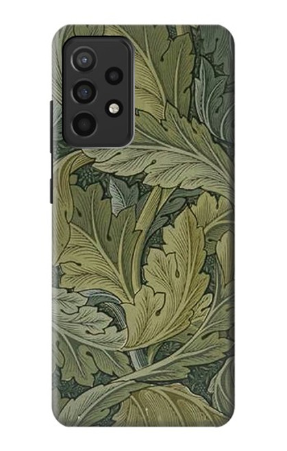 W3790 William Morris Acanthus Leaves Funda Carcasa Case y Caso Del Tirón Funda para Samsung Galaxy A52, Galaxy A52 5G