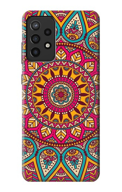 W3694 Hippie Art Pattern Funda Carcasa Case y Caso Del Tirón Funda para Samsung Galaxy A72, Galaxy A72 5G