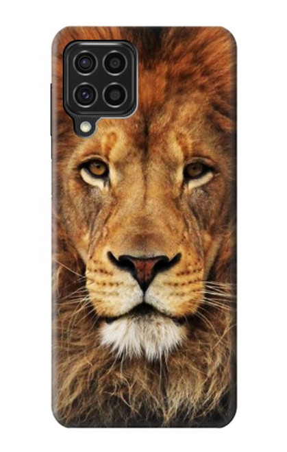 W2870 Lion King of Beasts Funda Carcasa Case y Caso Del Tirón Funda para Samsung Galaxy F62