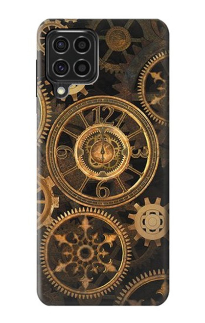 W3442 Clock Gear Funda Carcasa Case y Caso Del Tirón Funda para Samsung Galaxy F62
