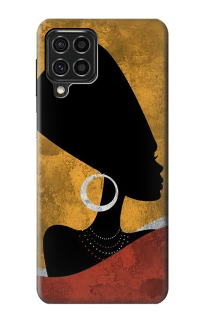 W3453 African Queen Nefertiti Silhouette Funda Carcasa Case y Caso Del Tirón Funda para Samsung Galaxy F62