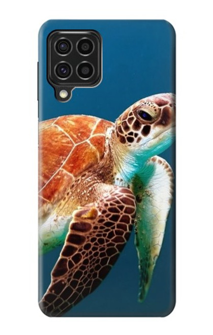 W3497 Green Sea Turtle Funda Carcasa Case y Caso Del Tirón Funda para Samsung Galaxy F62
