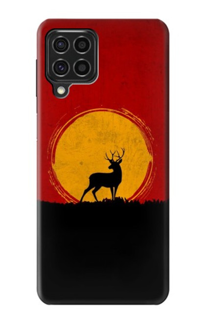 W3513 Deer Sunset Funda Carcasa Case y Caso Del Tirón Funda para Samsung Galaxy F62