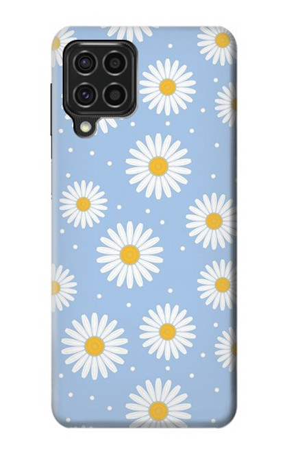 W3681 Daisy Flowers Pattern Funda Carcasa Case y Caso Del Tirón Funda para Samsung Galaxy F62