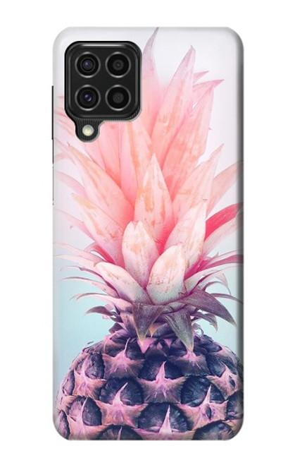 W3711 Pink Pineapple Funda Carcasa Case y Caso Del Tirón Funda para Samsung Galaxy F62