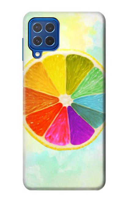 W3493 Colorful Lemon Funda Carcasa Case y Caso Del Tirón Funda para Samsung Galaxy M62