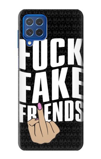 W3598 Middle Finger Fuck Fake Friend Funda Carcasa Case y Caso Del Tirón Funda para Samsung Galaxy M62