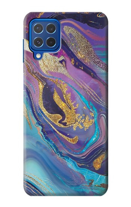 W3676 Colorful Abstract Marble Stone Funda Carcasa Case y Caso Del Tirón Funda para Samsung Galaxy M62