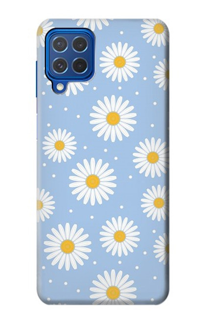 W3681 Daisy Flowers Pattern Funda Carcasa Case y Caso Del Tirón Funda para Samsung Galaxy M62