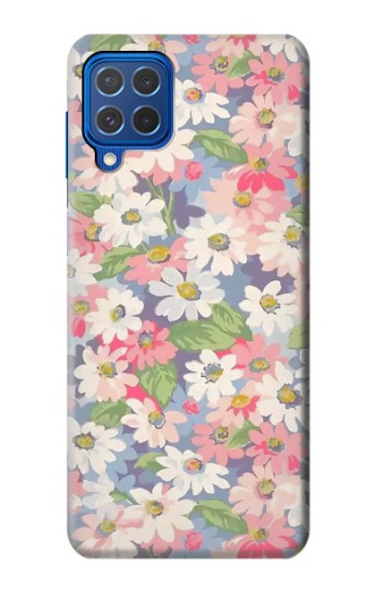 W3688 Floral Flower Art Pattern Funda Carcasa Case y Caso Del Tirón Funda para Samsung Galaxy M62