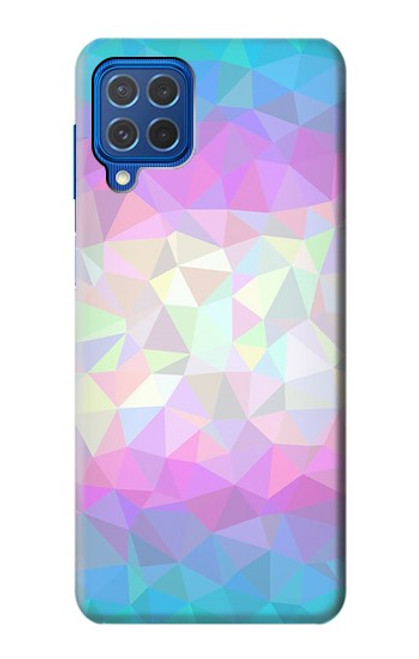 W3747 Trans Flag Polygon Funda Carcasa Case y Caso Del Tirón Funda para Samsung Galaxy M62