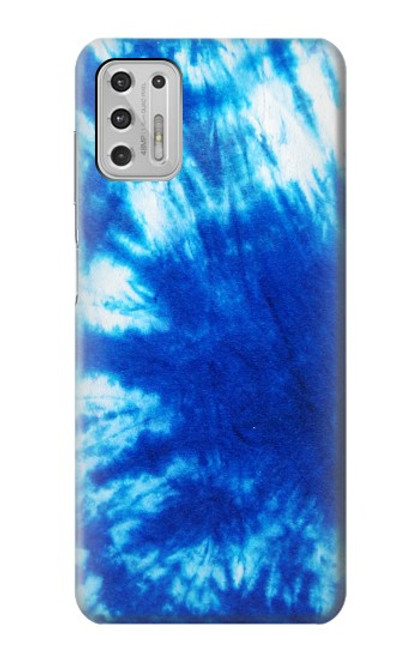 W1869 Tie Dye Blue Funda Carcasa Case y Caso Del Tirón Funda para Motorola Moto G Stylus (2021)