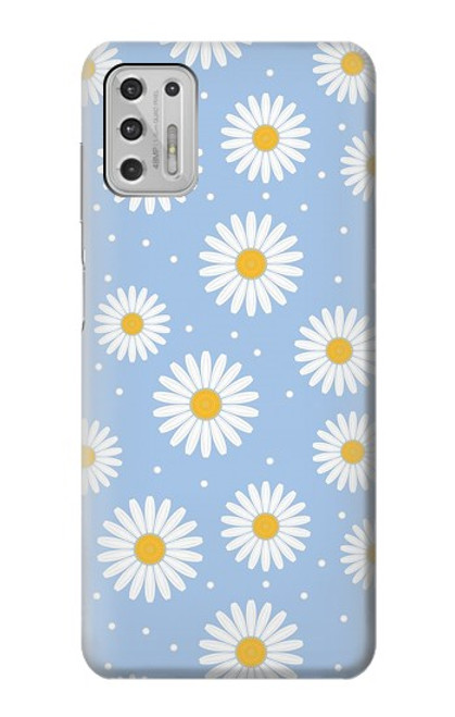 W3681 Daisy Flowers Pattern Funda Carcasa Case y Caso Del Tirón Funda para Motorola Moto G Stylus (2021)