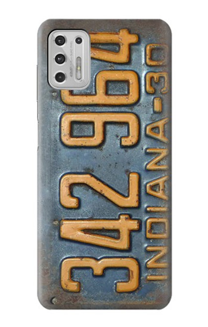 W3750 Vintage Vehicle Registration Plate Funda Carcasa Case y Caso Del Tirón Funda para Motorola Moto G Stylus (2021)