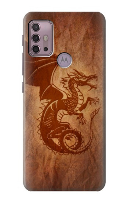 W3086 Red Dragon Tattoo Funda Carcasa Case y Caso Del Tirón Funda para Motorola Moto G30, G20, G10