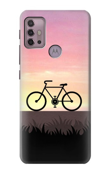 W3252 Bicycle Sunset Funda Carcasa Case y Caso Del Tirón Funda para Motorola Moto G30, G20, G10