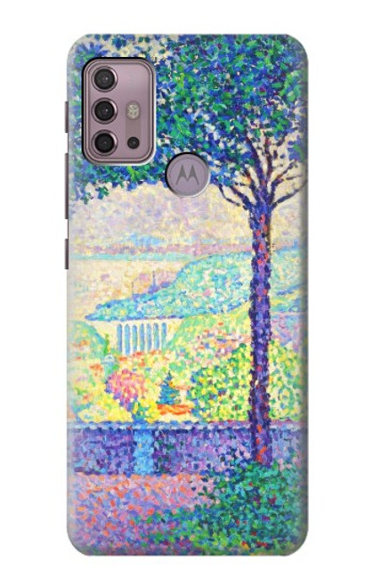 W3349 Paul Signac Terrace of Meudon Funda Carcasa Case y Caso Del Tirón Funda para Motorola Moto G30, G20, G10