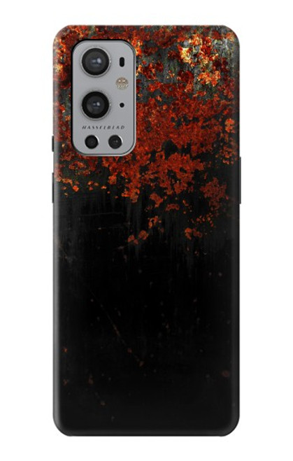 W3071 Rusted Metal Texture Graphic Funda Carcasa Case y Caso Del Tirón Funda para OnePlus 9 Pro