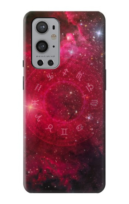 W3368 Zodiac Red Galaxy Funda Carcasa Case y Caso Del Tirón Funda para OnePlus 9 Pro