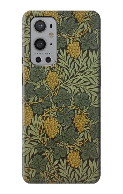 W3662 William Morris Vine Pattern Funda Carcasa Case y Caso Del Tirón Funda para OnePlus 9 Pro