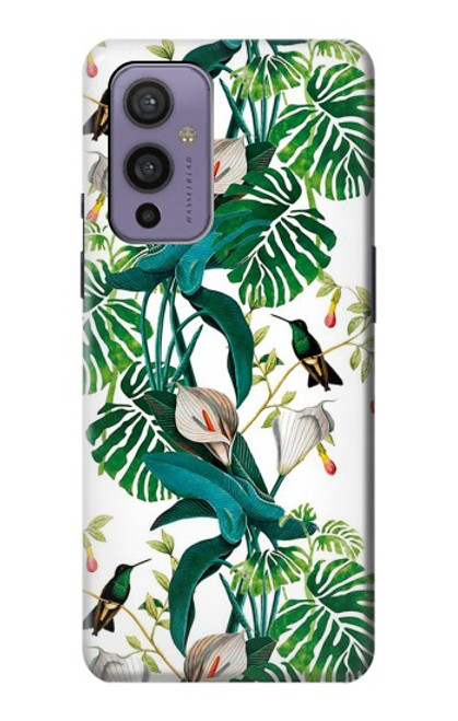 W3697 Leaf Life Birds Funda Carcasa Case y Caso Del Tirón Funda para OnePlus 9