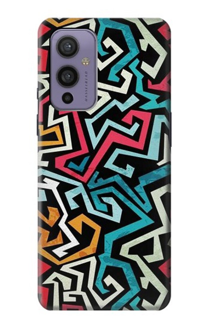 W3712 Pop Art Pattern Funda Carcasa Case y Caso Del Tirón Funda para OnePlus 9