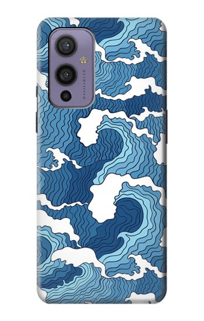 W3751 Wave Pattern Funda Carcasa Case y Caso Del Tirón Funda para OnePlus 9