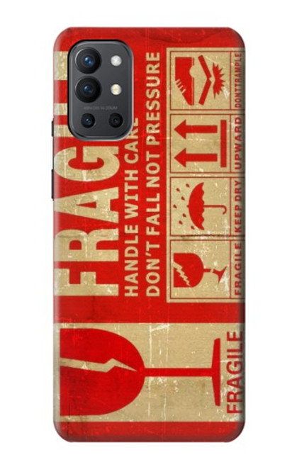 W3552 Vintage Fragile Label Art Funda Carcasa Case y Caso Del Tirón Funda para OnePlus 9R