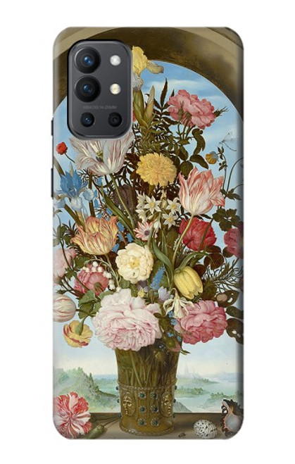 W3749 Vase of Flowers Funda Carcasa Case y Caso Del Tirón Funda para OnePlus 9R