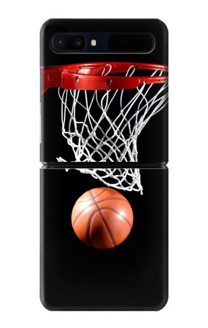 W0066 Basketball Funda Carcasa Case y Caso Del Tirón Funda para Samsung Galaxy Z Flip 5G