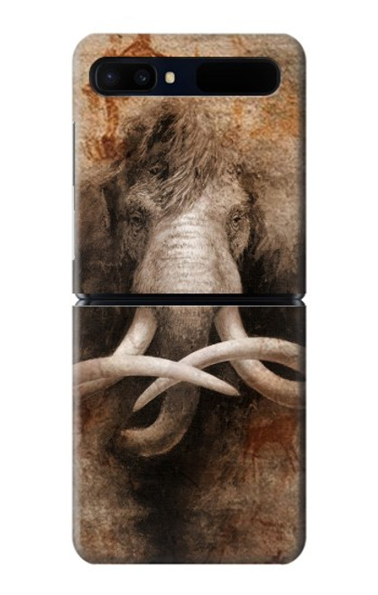 W3427 Mammoth Ancient Cave Art Funda Carcasa Case y Caso Del Tirón Funda para Samsung Galaxy Z Flip 5G