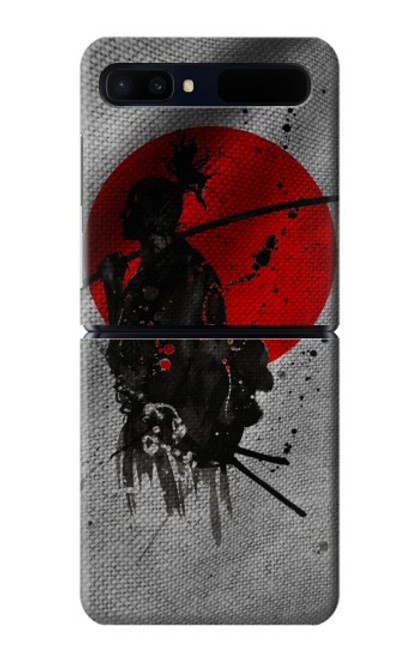 W3517 Japan Flag Samurai Funda Carcasa Case y Caso Del Tirón Funda para Samsung Galaxy Z Flip 5G