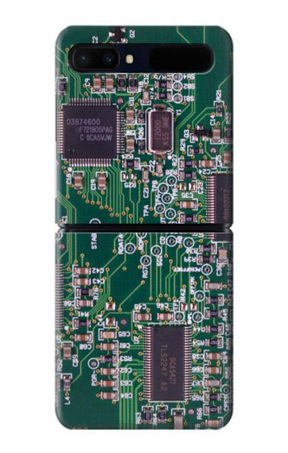 W3519 Electronics Circuit Board Graphic Funda Carcasa Case y Caso Del Tirón Funda para Samsung Galaxy Z Flip 5G