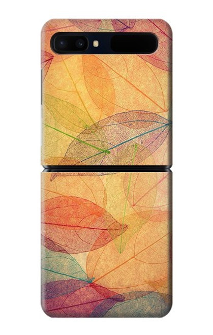 W3686 Fall Season Leaf Autumn Funda Carcasa Case y Caso Del Tirón Funda para Samsung Galaxy Z Flip 5G