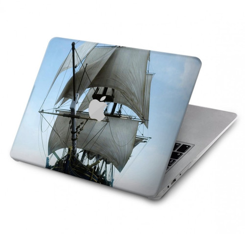 W1096 Sailing Ship in an Ocean Funda Carcasa Case para MacBook Air 13″ - A1369, A1466