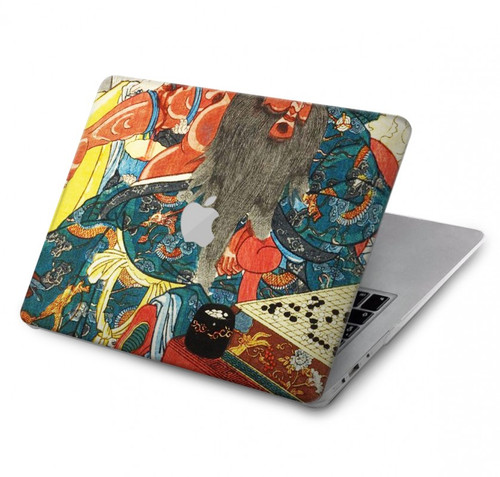 W1826 Utagawa Kuniyoshi Guan Yu Funda Carcasa Case para MacBook Air 13″ - A1369, A1466