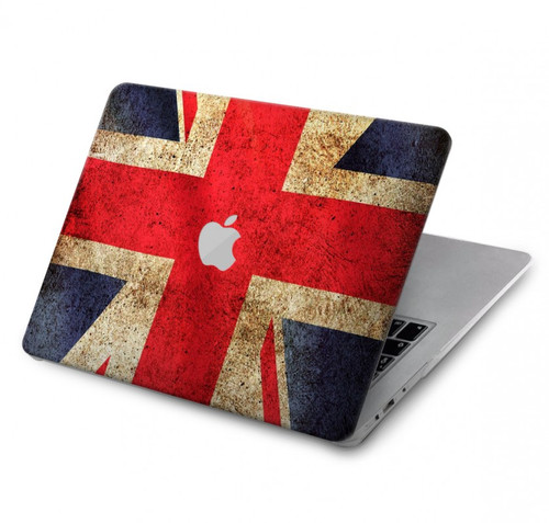 W2303 British UK Vintage Flag Funda Carcasa Case para MacBook Air 13″ - A1369, A1466